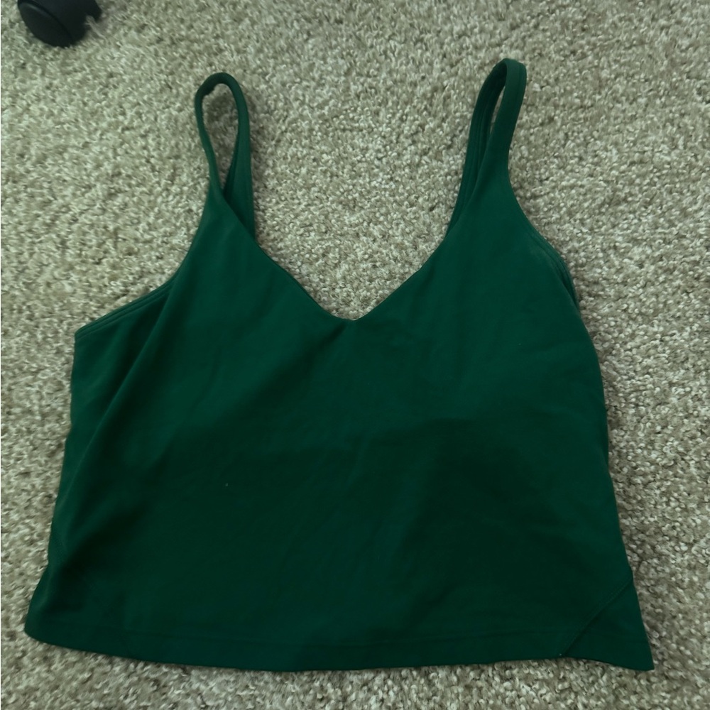 Lululemon Athletica Green Tank Top